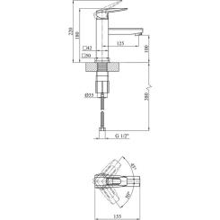 Смеситель Kroner Kante-C010 Фото 5