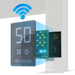 Полотенцесушитель Navin Авангард 1200х480 Wi-Fi біла праве підключення Фото 5