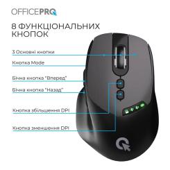 Мышка OfficePro M520B Wireless/Bluetooth Black Фото 4