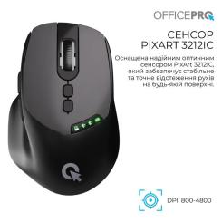Мышка OfficePro M520B Wireless/Bluetooth Black Фото 6