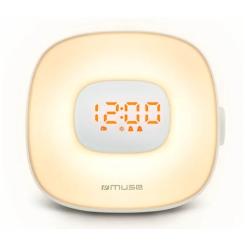 Настольные часы Muse Радіо-годинник з USB білий Фото 1