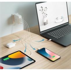 Зарядное устройство D-Link 3xUSB-C + 1xUSB PD140W GaN white Фото 3