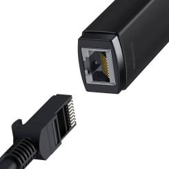 Переходник Baseus USB-C to RJ45 Ethernet 1000Mbps black Фото 3
