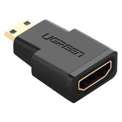 Переходник Ugreen Mini HDMI M to HDMI F black Фото