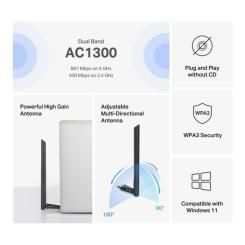 Сетевая карта Wi-Fi Mercusys MA30H Фото 5
