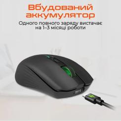 Мышка Meetion BTM002 Wireless/Bluetooth Black Фото 4