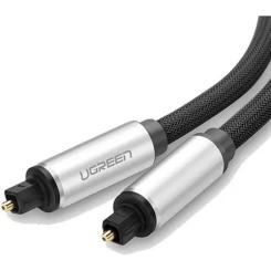 Кабель мультимедийный Ugreen Optical Toslink 1.5m AV108 black Фото 3