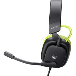 Наушники Havit H2048U USB 7.1 Black/Green Фото 2