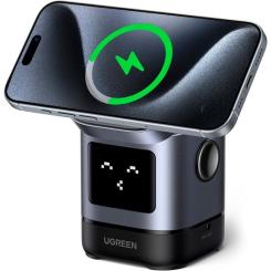 Зарядное устройство Ugreen 2-in-1 wireless iPhone + AirPods W709 gray Фото 1