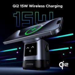 Зарядное устройство Ugreen 2-in-1 wireless iPhone + AirPods W709 gray Фото 6