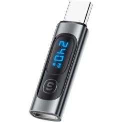 Переходник Essager USB-C F to USB-C M digital display Фото 1