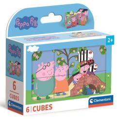Кубики Clementoni пазл Peppa Pig, 6 елементів Фото