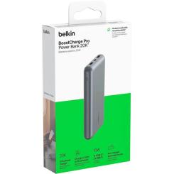 Батарея универсальная Belkin 10000mAh 15W 2xUSB-A, USB-C Gray Фото 10