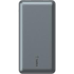 Батарея универсальная Belkin 10000mAh 15W 2xUSB-A, USB-C Gray Фото