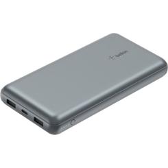 Батарея универсальная Belkin 10000mAh 15W 2xUSB-A, USB-C Gray Фото 4