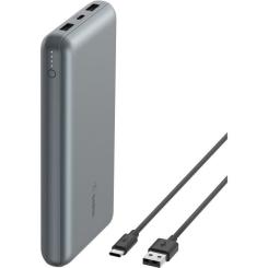 Батарея универсальная Belkin 10000mAh 15W 2xUSB-A, USB-C Gray Фото 8