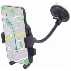 Универсальный автодержатель Gembird 55-80 мм, крепление на стекло Фото 1