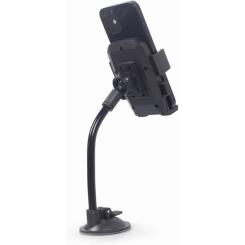 Универсальный автодержатель Gembird 55-80 мм, крепление на стекло Фото 4