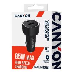 Зарядное устройство Canyon 1xUSB + 1xUSB-C PD85W black Фото 5