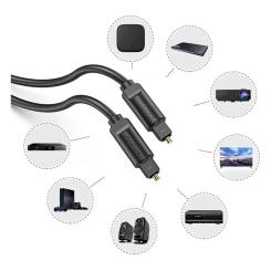 Кабель мультимедийный Vention Optical Toslink 3.0m black Фото 2