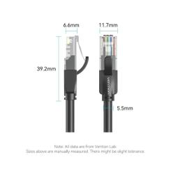 Патч-корд Vention 3м, UTP cat 6 RJ-45 black Фото 9