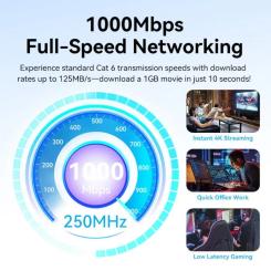 Патч-корд Vention 3м, UTP cat 6 RJ-45 black Фото 2