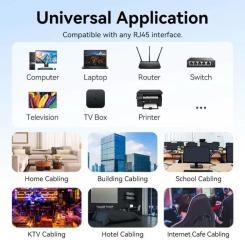 Патч-корд Vention 3м, UTP cat 6 RJ-45 black Фото 8