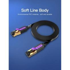 Патч-корд Vention 1.5м FTP cat 7 RJ-45 black Фото 1