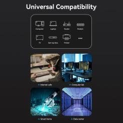 Патч-корд Vention 1м, S/FTP cat 8 RJ-45 black Фото 9