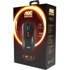 Мышка AOC GM180B LED USB Black Фото 1