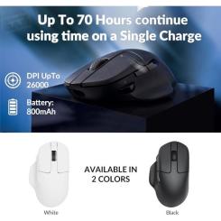 Мышка Keychron M7 Wireless/Bluetooth/USB White Фото 1
