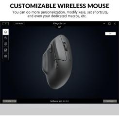 Мышка Keychron M7 Wireless/Bluetooth/USB White Фото 2