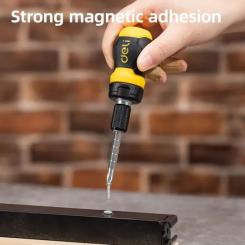 Отвертка Deli PH2 + SL6 з тріскачкою Фото 4