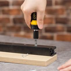 Отвертка Deli PH2 + SL6 з тріскачкою Фото 5