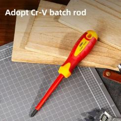 Отвертка Deli изолированная крестовая PH2 x 100 мм Фото 2