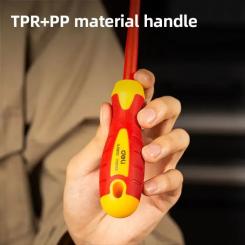 Отвертка Deli изолированная крестовая PH2 x 100 мм Фото 4