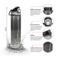 Бутылка для воды Line Art Rosario 700 мл синій Фото 4