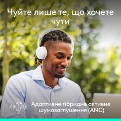 Наушники Logitech Zone Wireless 2 ES Off-White Фото 1
