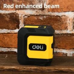 Лазерный нивелир Deli 2 линии Фото 2