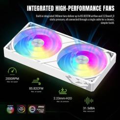 Система жидкостного охлаждения Gamemax GLACIER 240 LCD WH Фото 10