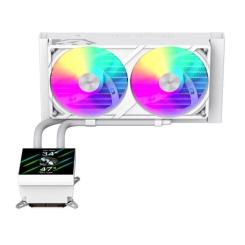 Система жидкостного охлаждения Gamemax GLACIER 240 LCD WH Фото 3