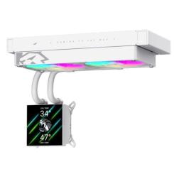 Система жидкостного охлаждения Gamemax GLACIER 240 LCD WH Фото 6