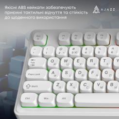 Клавиатура Ajazz AF98 USB UA White Фото 10