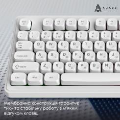 Клавиатура Ajazz AF98 USB UA White Фото 11