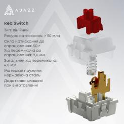 Клавиатура Ajazz AK980 Red Switch USB UA Black Фото 7