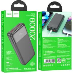 Батарея универсальная HOCO 20000mAh, PD/20W, 22.5W, Black Фото 1