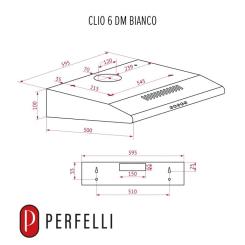 Вытяжка кухонная Perfelli CLIO 6 DM BIANCO Фото 10