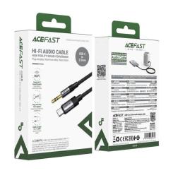 Кабель мультимедийный Acefast USB-C to 3.5mm M 0.15m black Фото 3