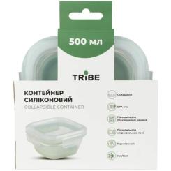 Пищевой контейнер Tribe Collapsible Container 500 мл силіконовий mint Фото 3