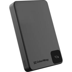 Батарея универсальная ColorWay 10 000 mAh PD/22.5W, 15W MagSafe Black Фото 1